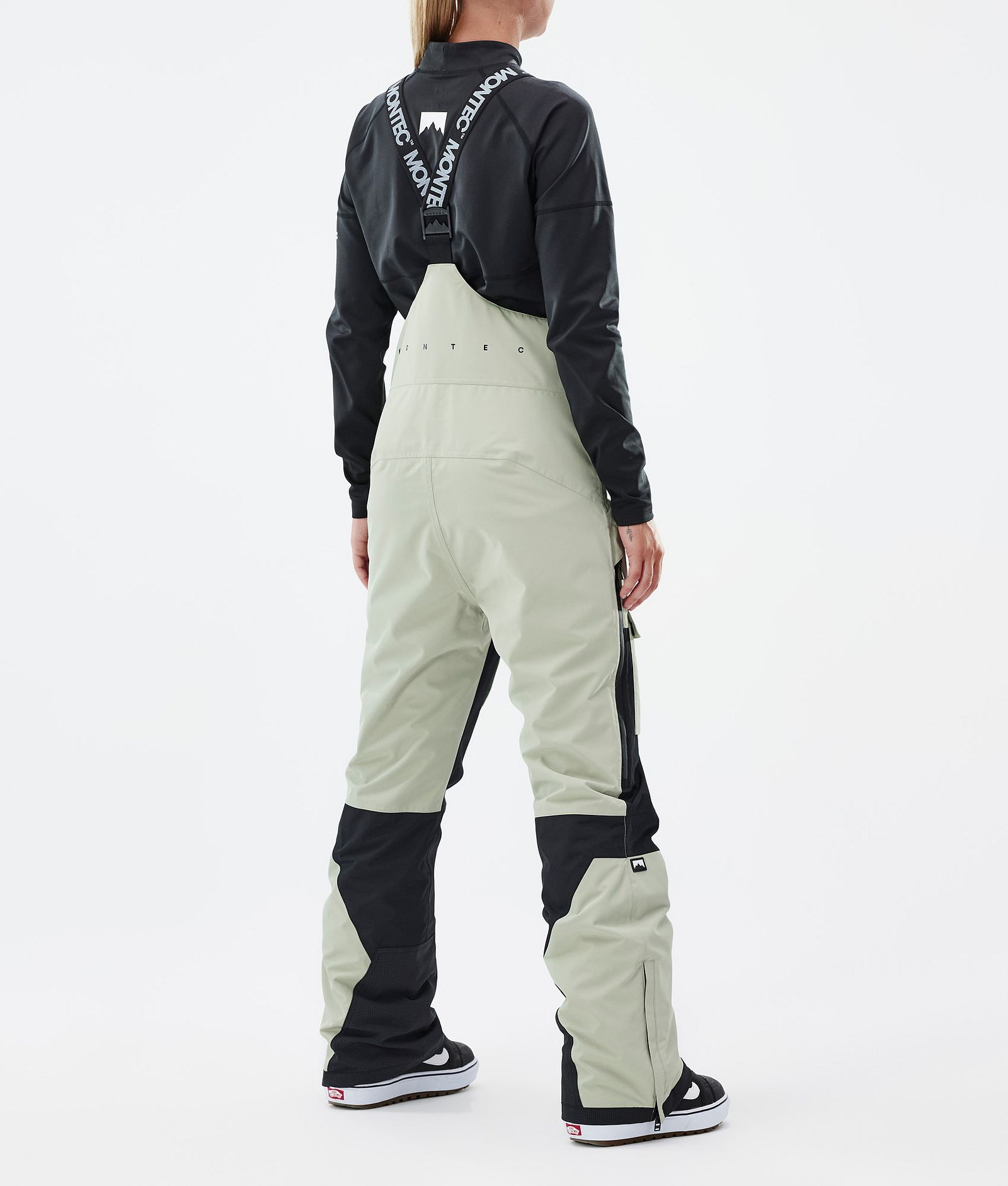 Fawk W Pantalon de Snowboard Femme Soft Green/Black, Image 4 sur 7