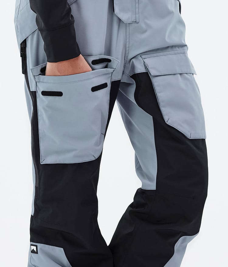 Fawk W Pantaloni Snowboard Donna Soft Blue/Black, Immagine 7 di 7