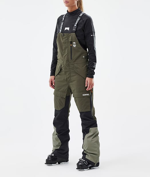 Fawk W Skihose Damen Olive Green/Black/Greenish