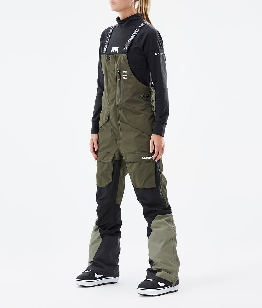 Fawk W Snowboard Pants Women Olive Green/Black/Greenish