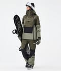 Fawk W Pantalon de Snowboard Femme Olive Green/Black/Greenish, Image 2 sur 7