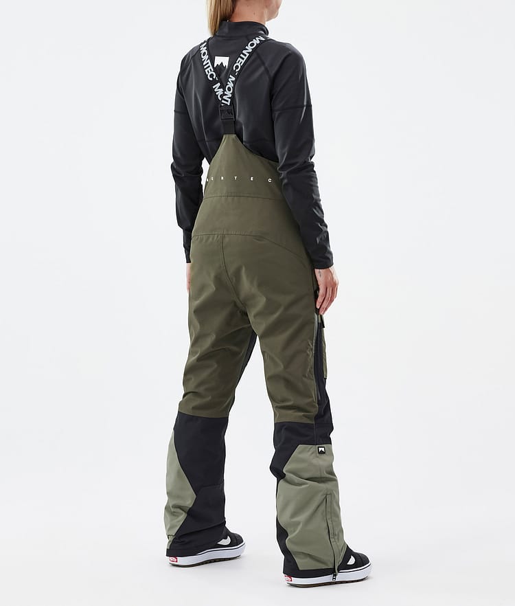 Fawk W Spodnie Snowboardowe Kobiety Olive Green/Black/Greenish, Zdjęcie 4 z 7