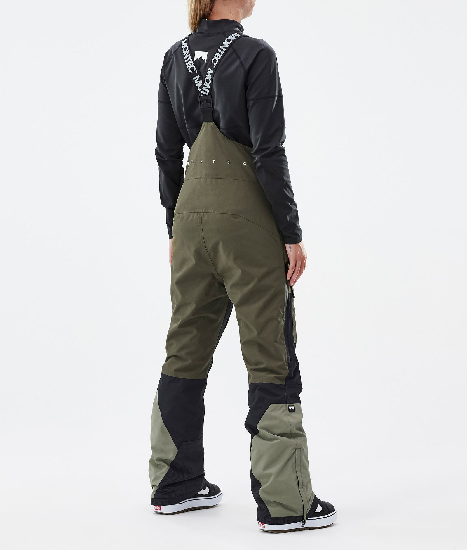 Fawk W Pantalon de Snowboard Femme Olive Green/Black/Greenish