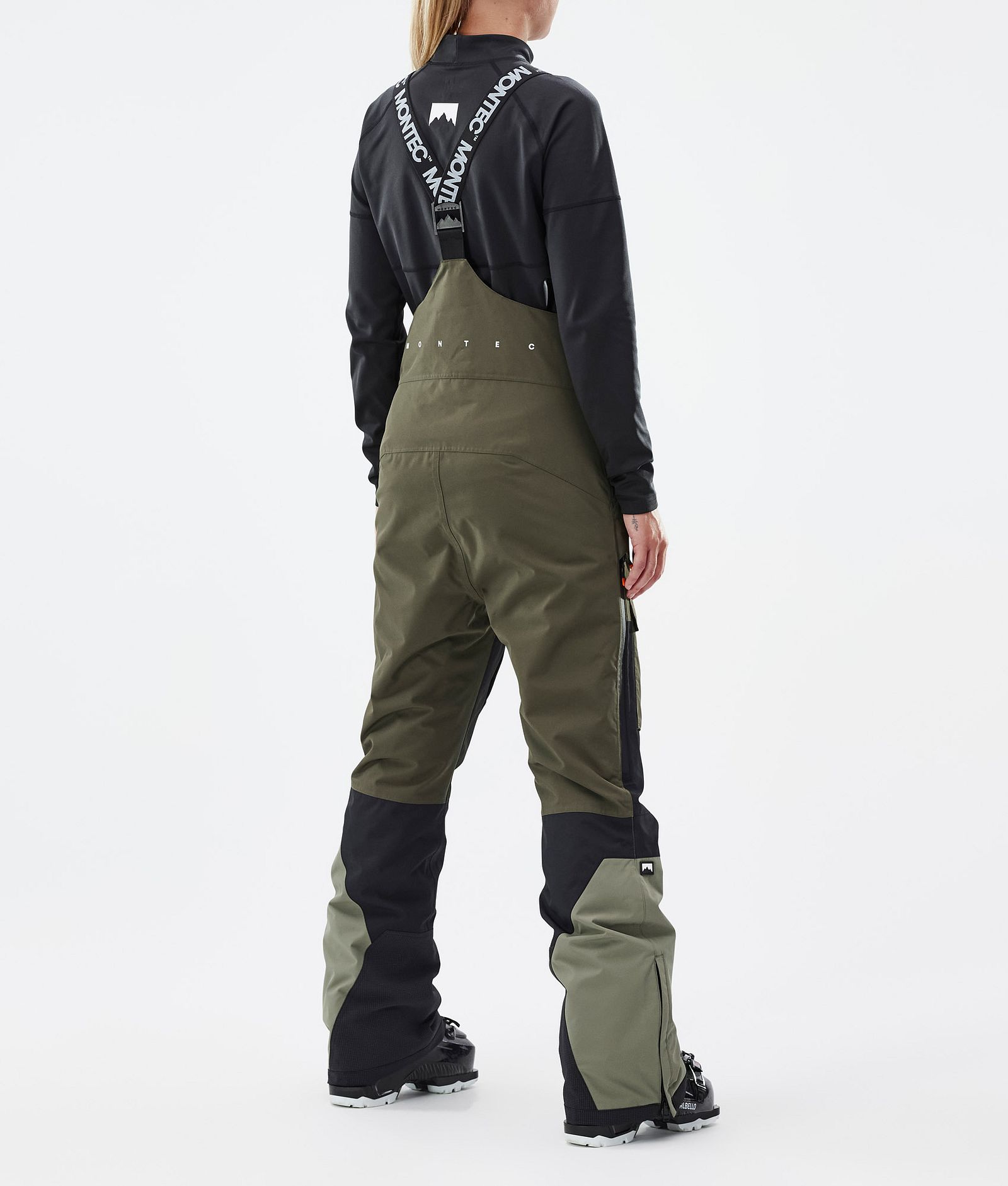 Fawk W Pantaloni Sci Donna Olive Green/Black/Greenish, Immagine 4 di 7