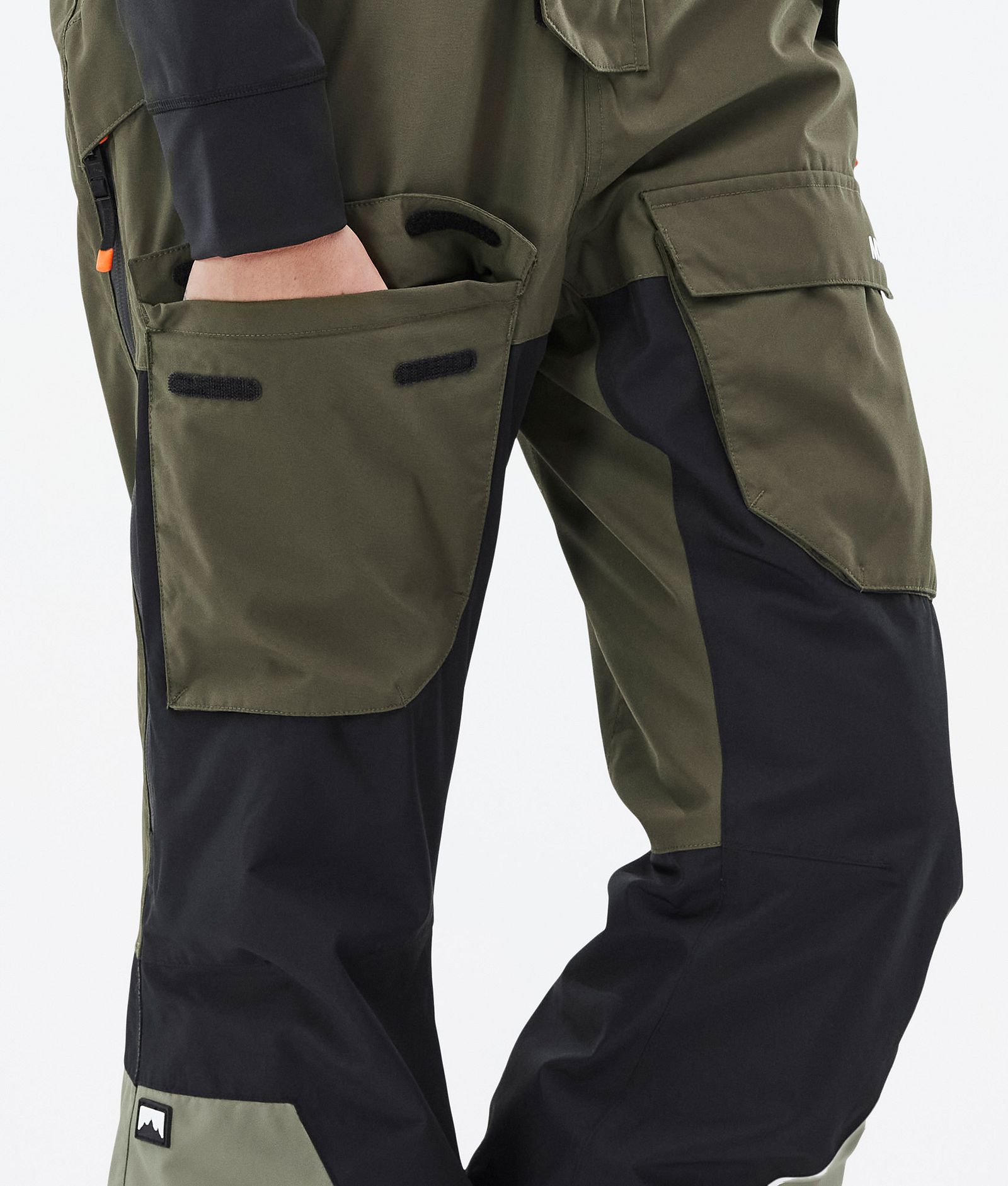 Fawk W Pantalon de Ski Femme Olive Green/Black/Greenish, Image 7 sur 7