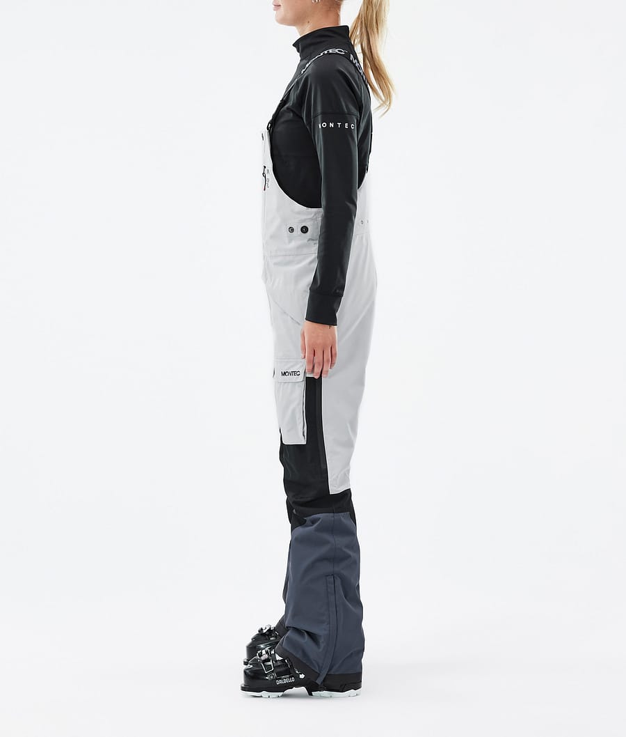 Fawk W Ski Pants Women Light Grey/Black/Metal Blue