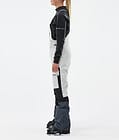 Fawk W Pantalon de Ski Femme Light Grey/Black/Metal Blue, Image 3 sur 7