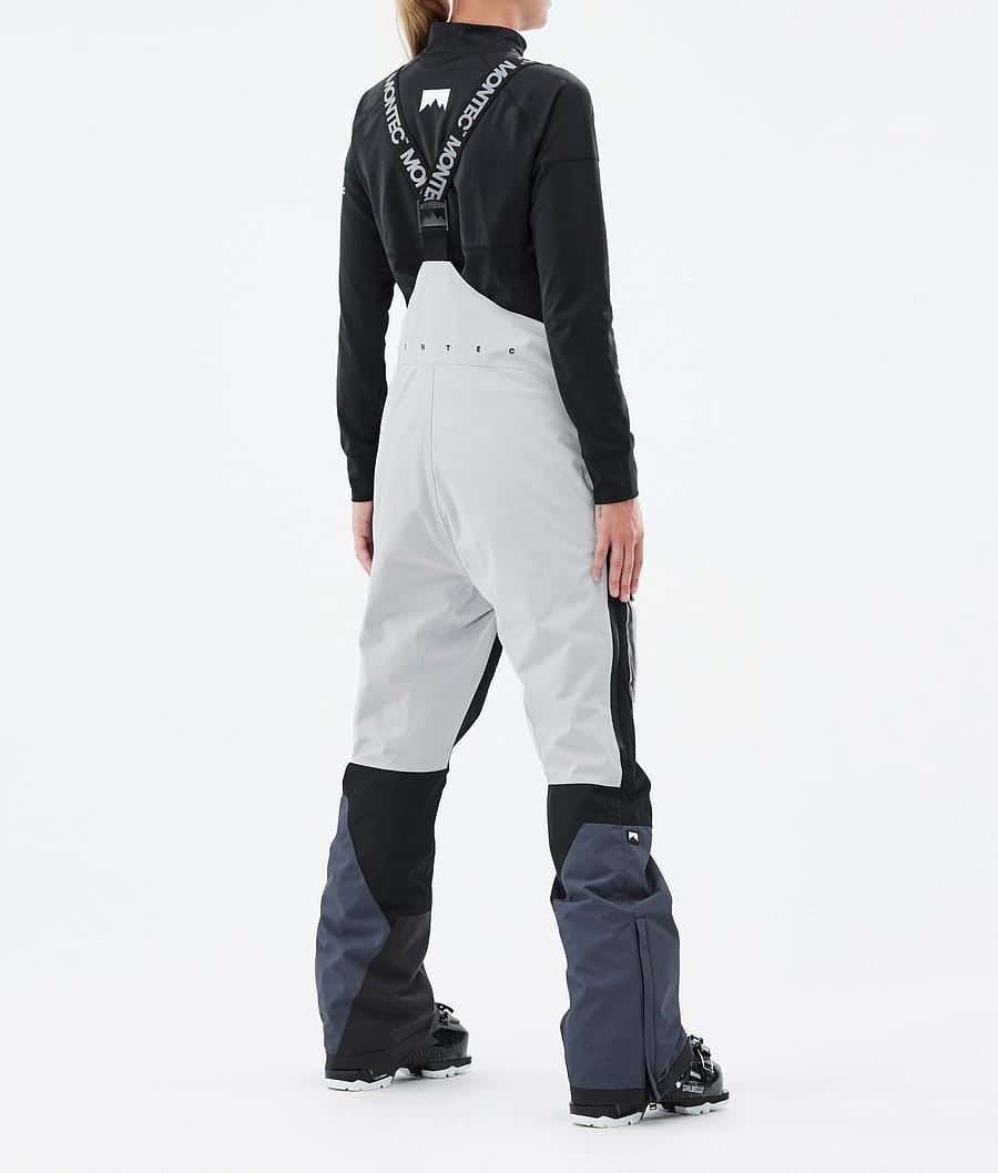 Fawk W Ski Pants Women Light Grey/Black/Metal Blue