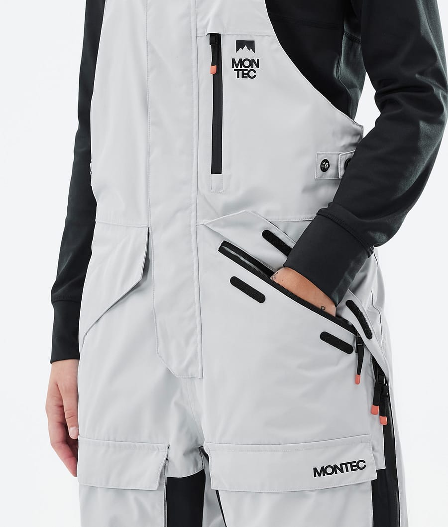 Fawk W Ski Pants Women Light Grey/Black/Metal Blue