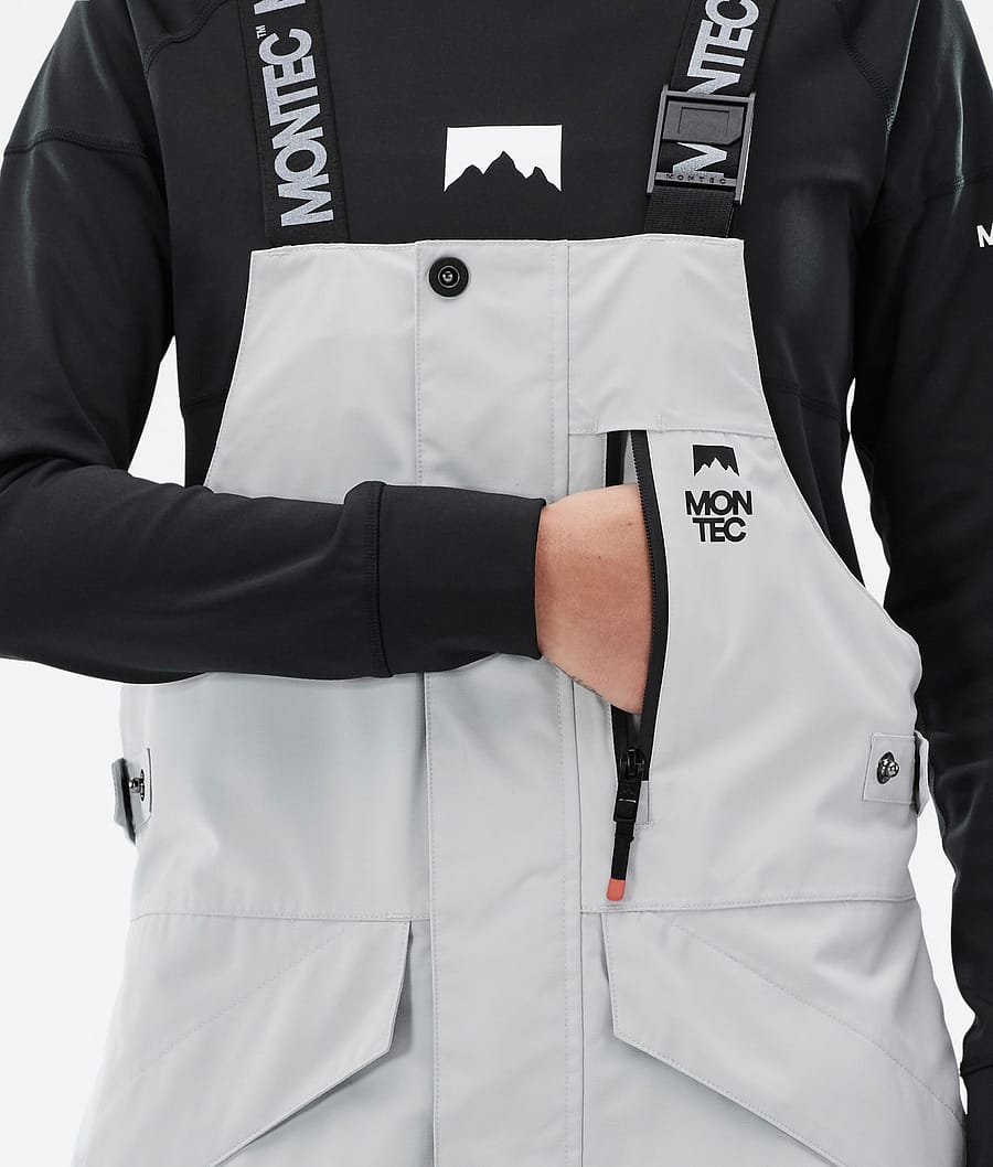 Fawk W Ski Pants Women Light Grey/Black/Metal Blue