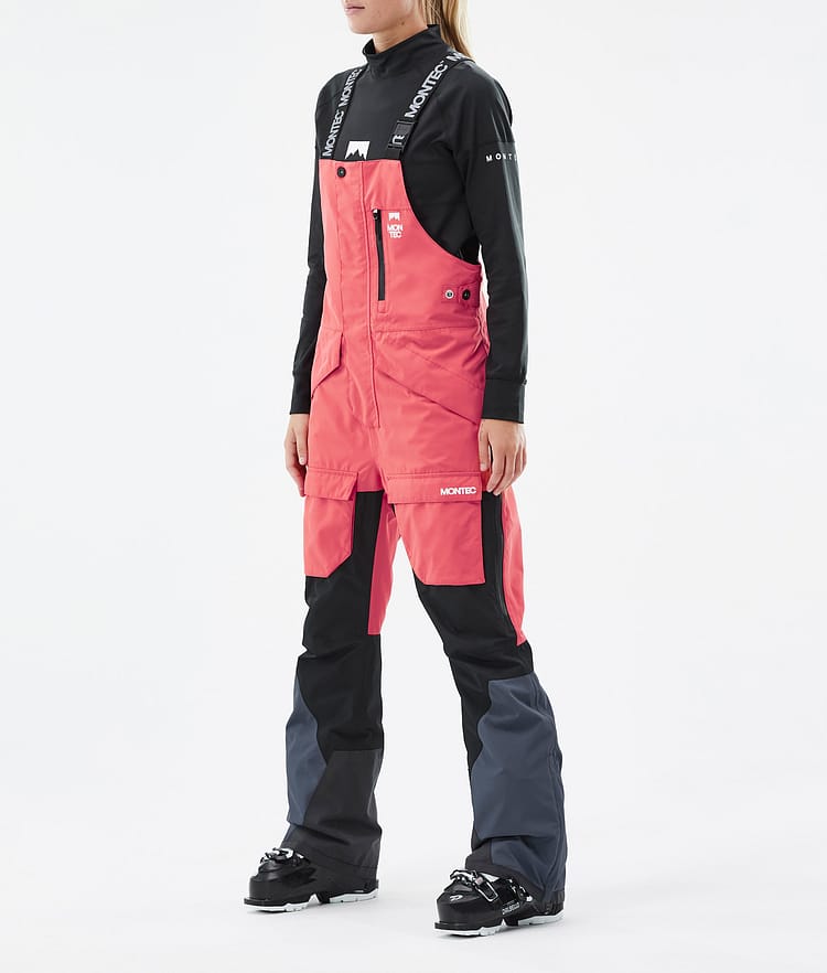 Fawk W Ski Pants Women Coral/Black/Metal Blue, Image 1 of 6