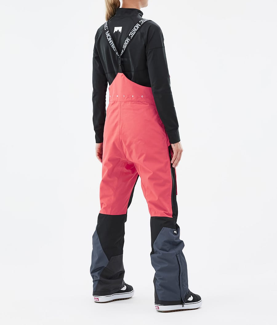 Fawk W Snowboard Pants Women Coral/Black/Metal Blue