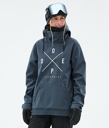 Yeti W Ski Jacket Damen Metal Blue
