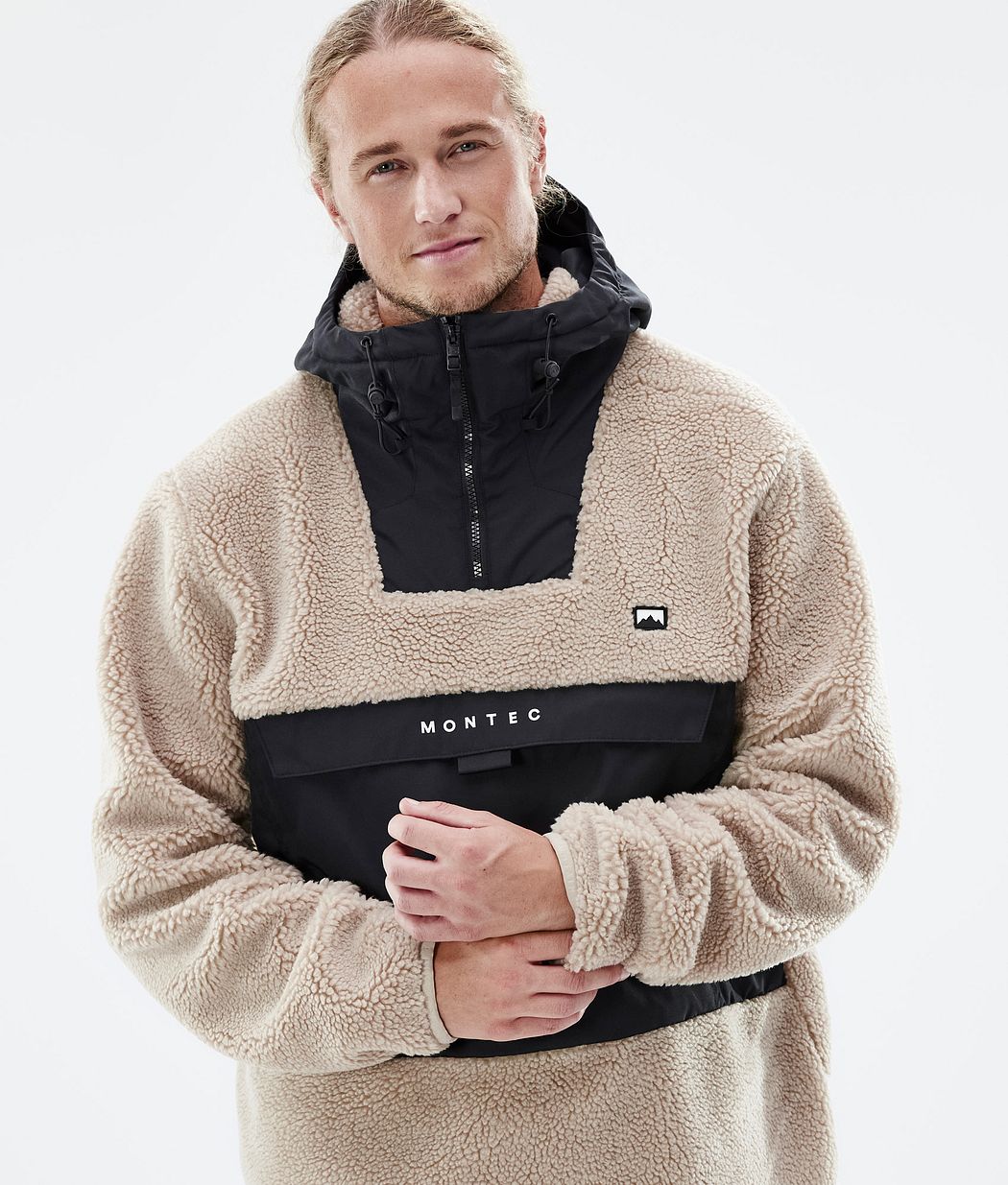 Lima フリースパーカー メンズ Sand/Black