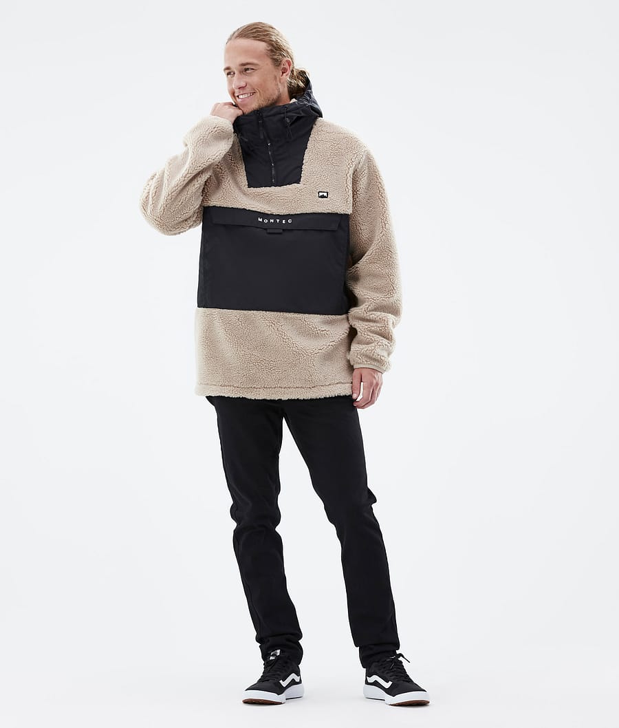 Lima フリースパーカー メンズ Sand/Black