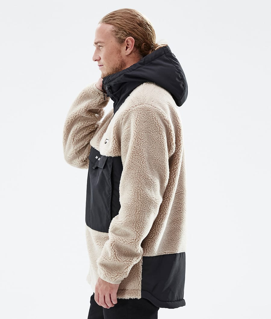 Lima フリースパーカー メンズ Sand/Black