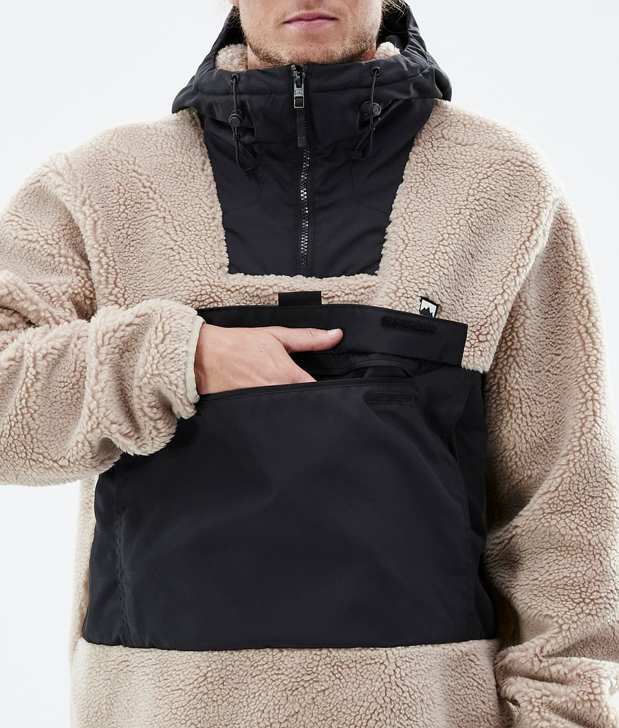 Lima フリースパーカー メンズ Sand/Black