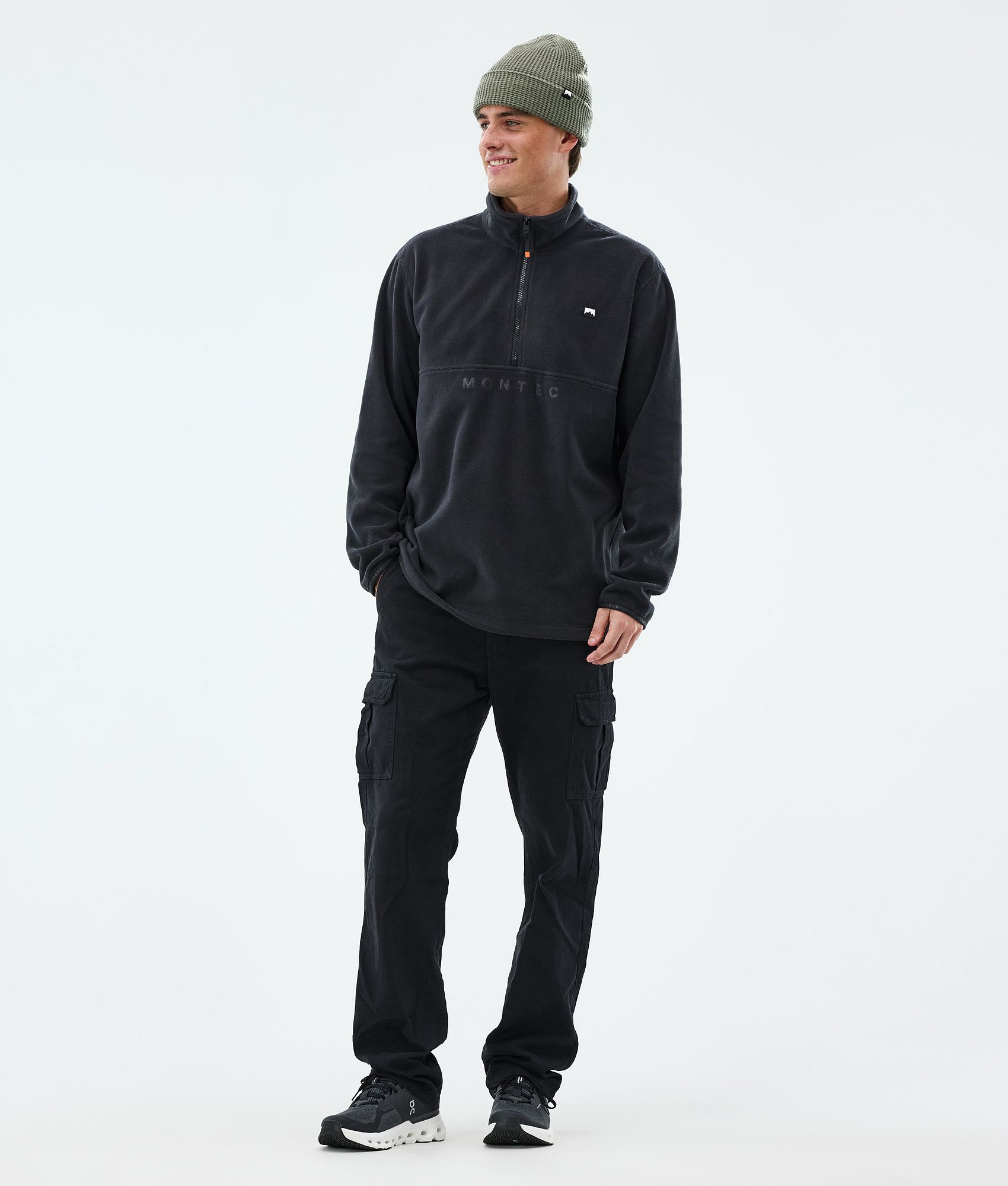 Montec Echo フリースセーター メンズ Black - ブラック | Montecwear.com