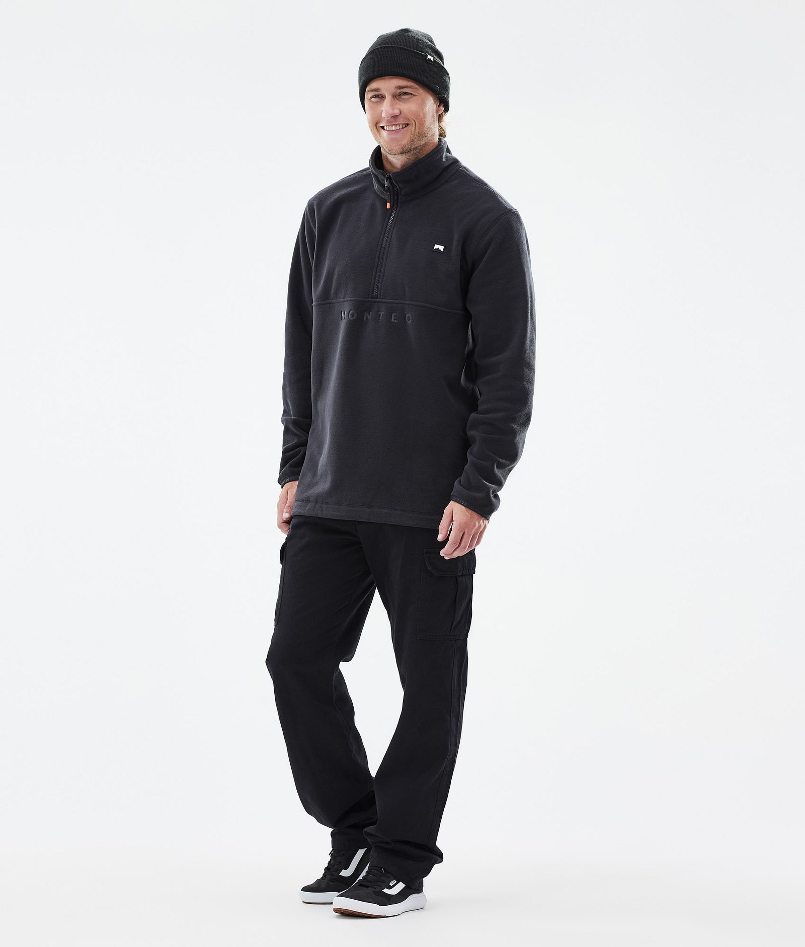Echo Fleece Sweater Men Black Renewed, Image 3 of 5