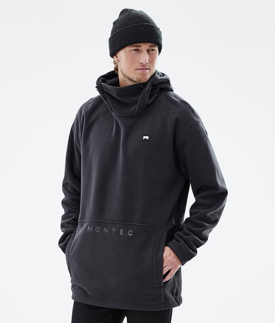Delta Fleece Hoodie Men Black