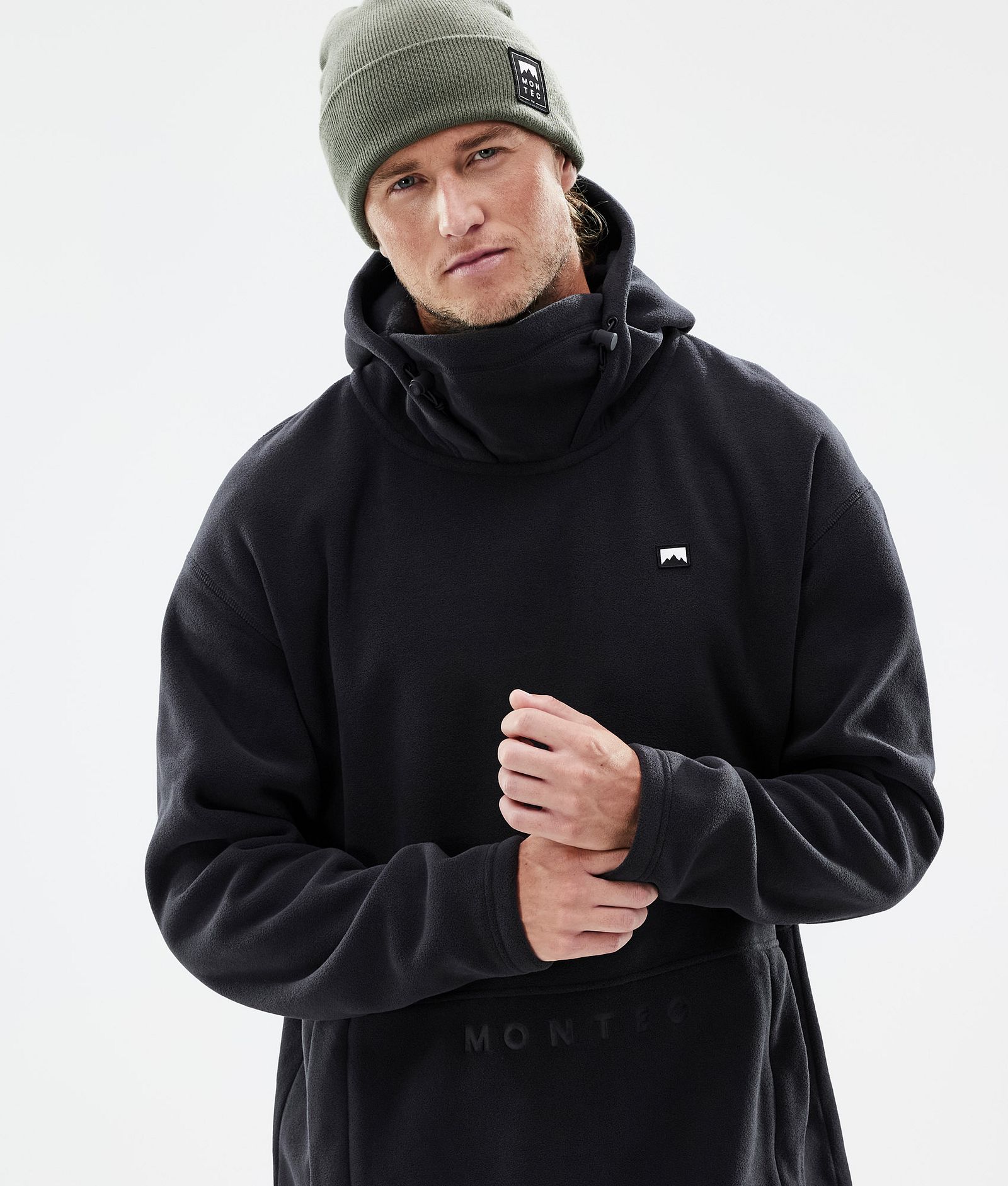 Delta Fleece-hoodie Herre Black