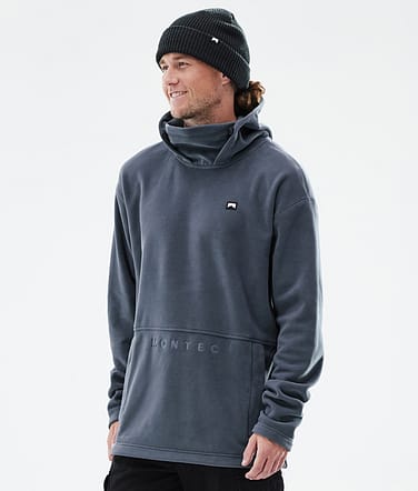 Delta Fleece Hoodie Herren Metal Blue