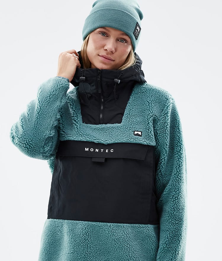 Lima W 2022 Fleece-hoodie Dame Atlantic/Black, Billede 2 af 10