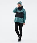 Lima W 2022 Fleece-hoodie Dame Atlantic/Black, Billede 3 af 10