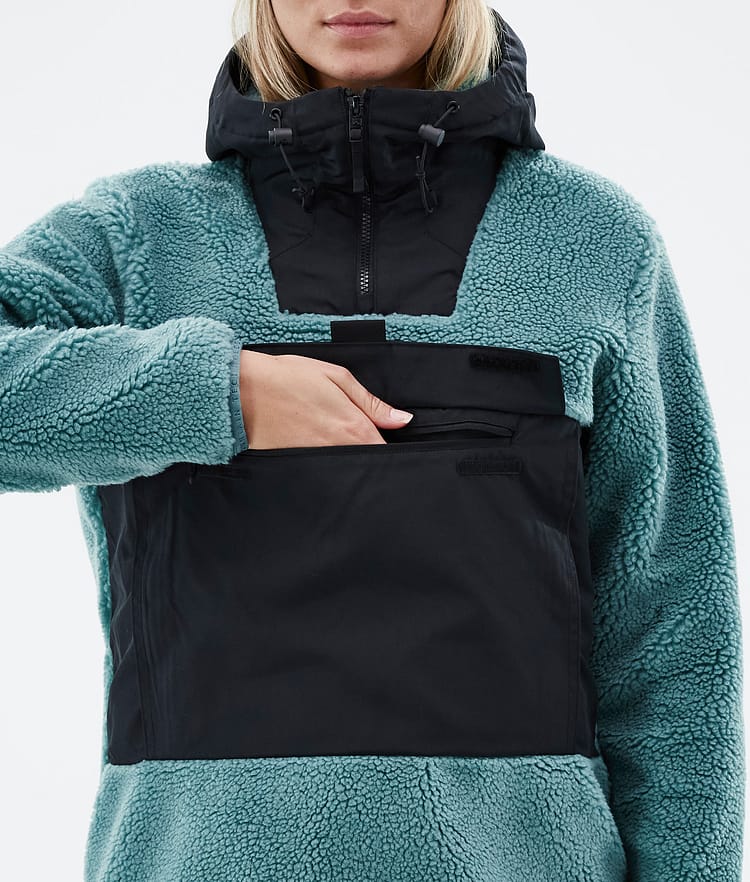 Lima W 2022 Fleece-hoodie Dame Atlantic/Black, Billede 8 af 10