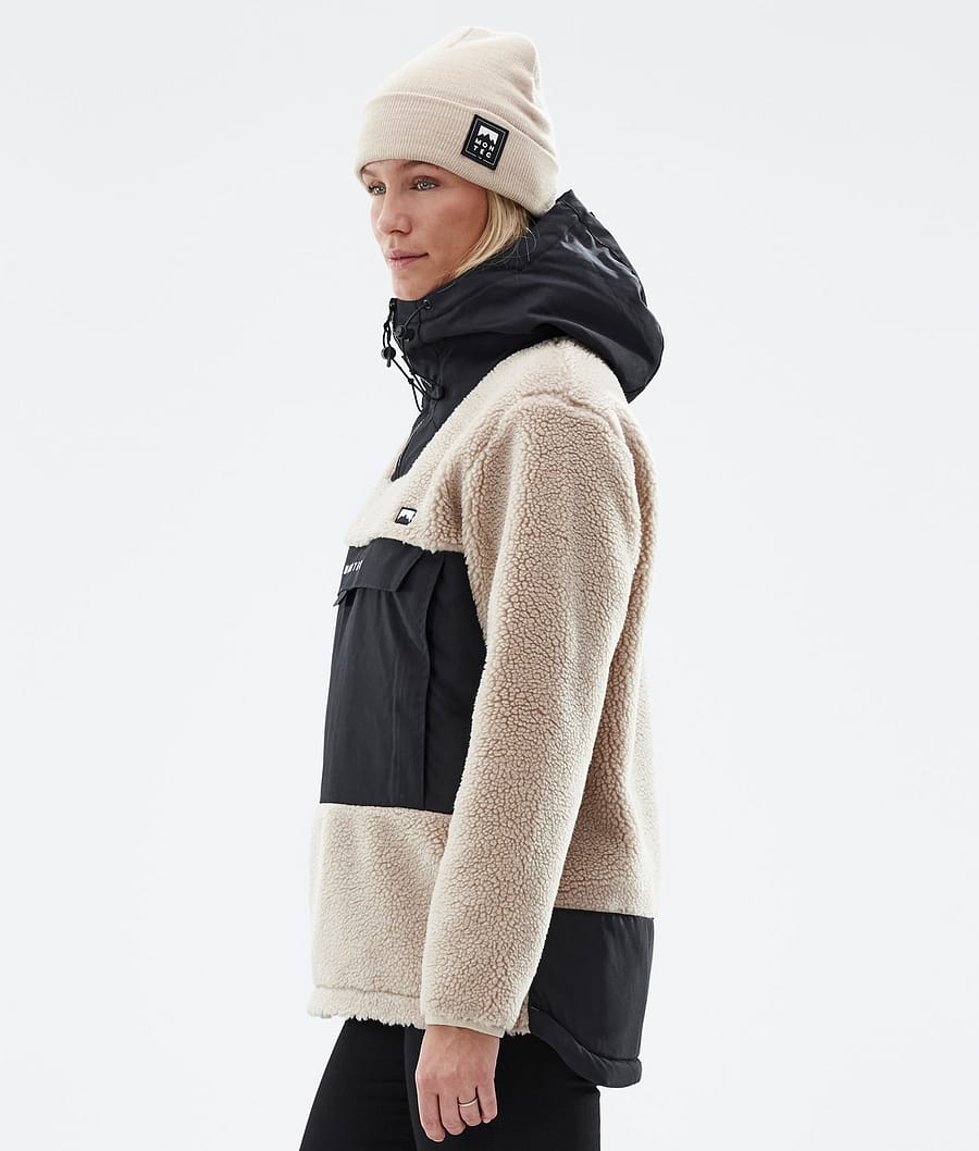 Lima W Fleece Hoodie Women Sand/Black