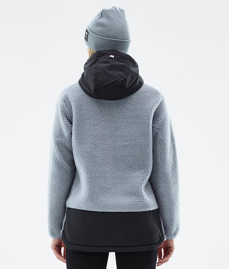Lima W 2022 Fleece-hoodie Dame Soft Blue/Black