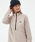Echo W Fleece Sweater Women Sand, Image 2 of 5