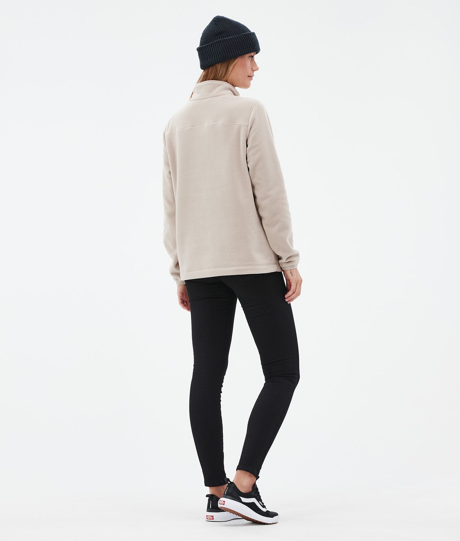 Echo W Fleece Sweater Women Sand, Image 4 of 5
