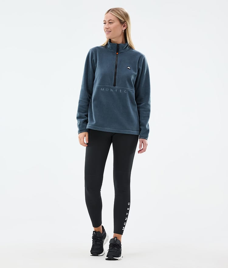 Echo W Fleecetrøje Dame Metal Blue, Billede 3 af 5