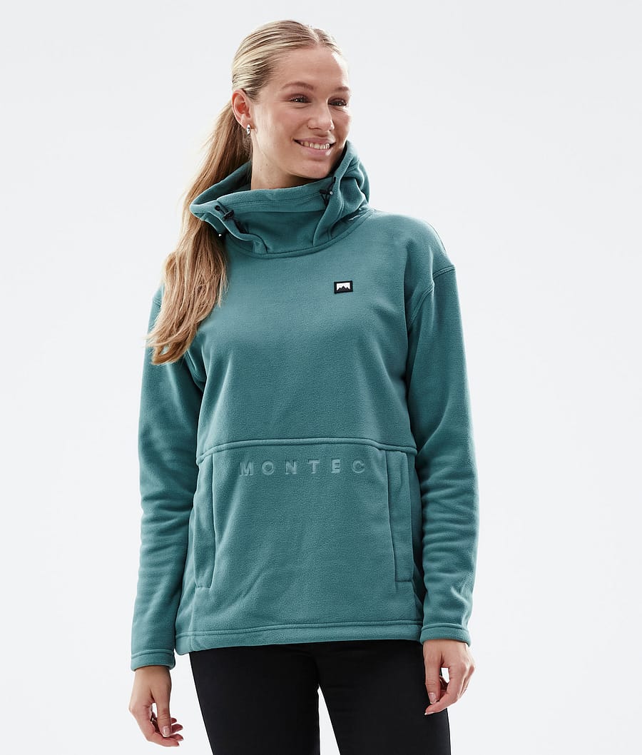 Delta W Fleece Hoodie Women Atlantic