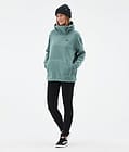 Delta W Fleece Hoodie Women Atlantic, Image 3 of 7