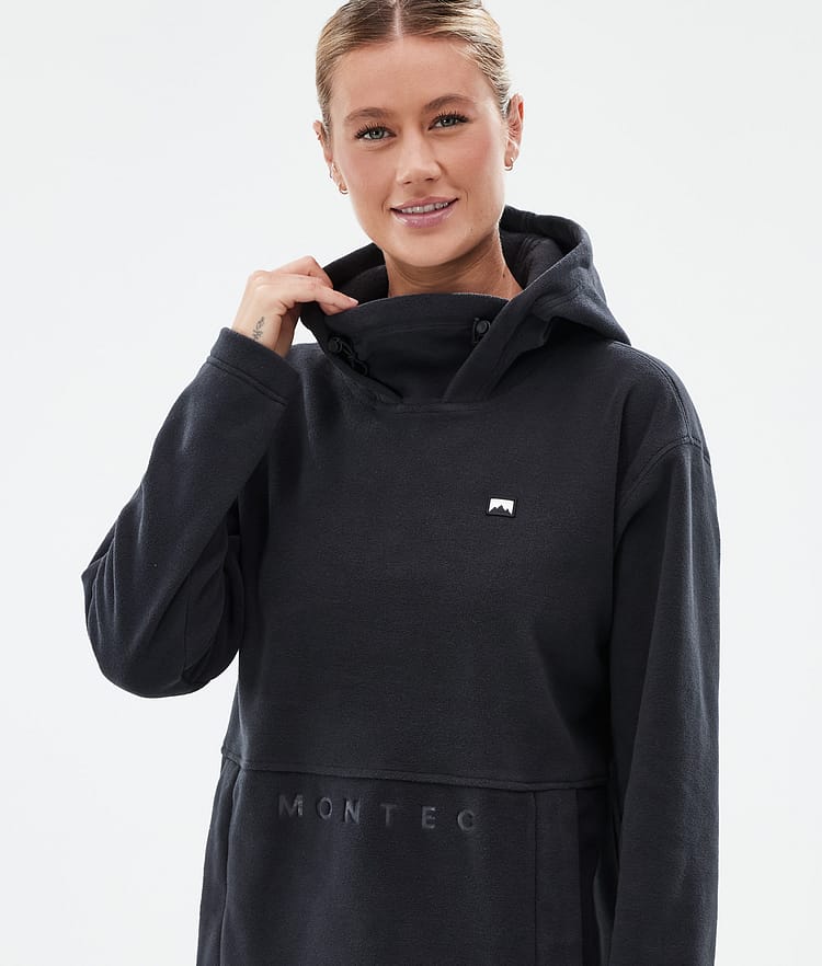 Delta W Fleece Hoodie Women Black, Image 2 of 7