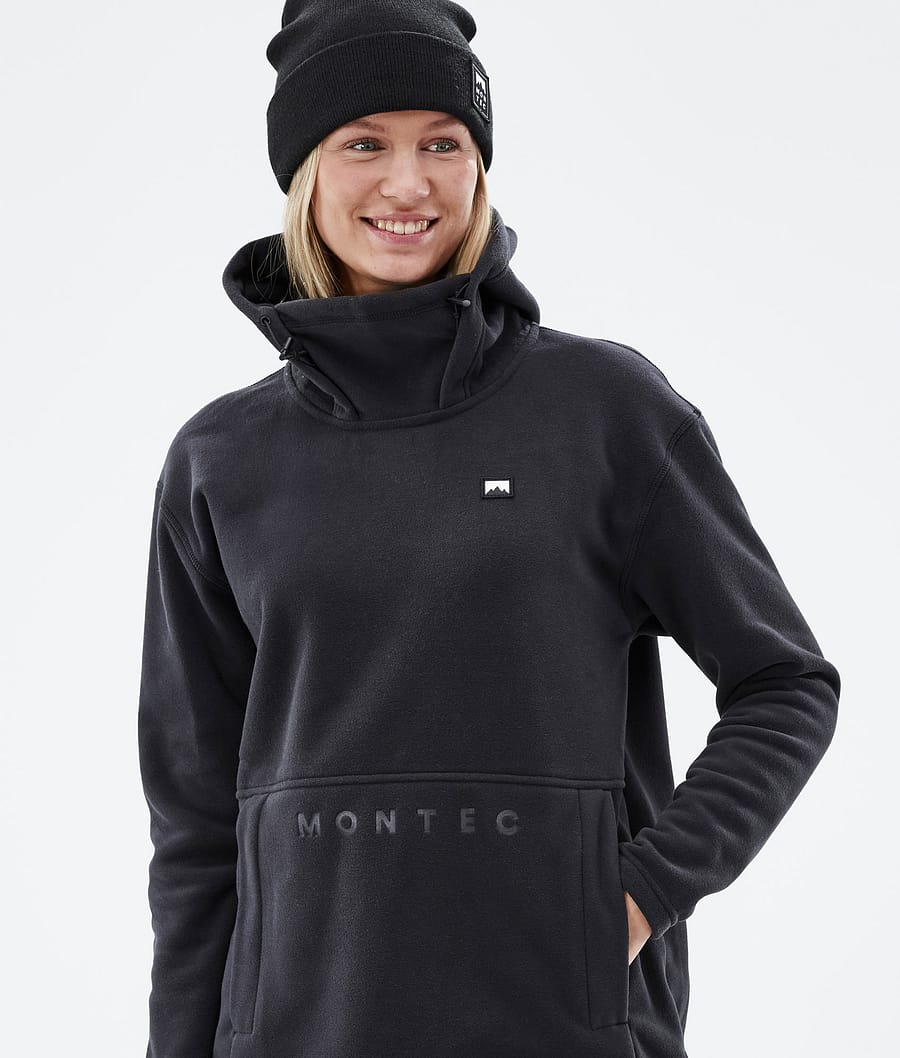 Delta W Fleece Hoodie Women Black