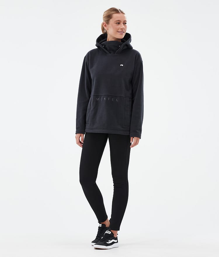 Delta W Fleece Hoodie Women Black, Image 3 of 7
