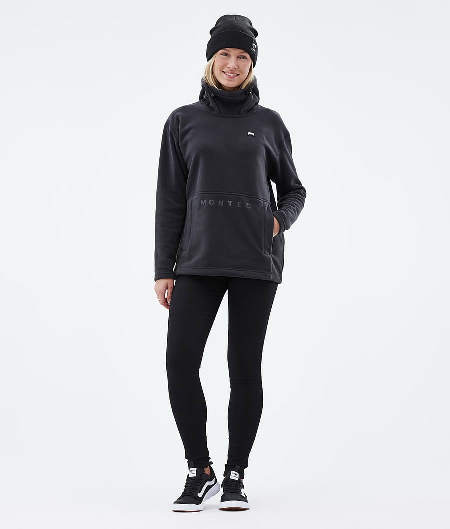 Delta W Fleece Hoodie Women Black