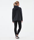 Delta W Fleece Hoodie Women Black, Image 4 of 7