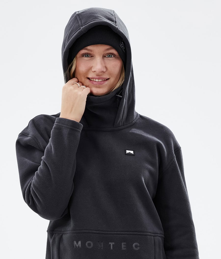 Delta W Fleece Hoodie Women Black