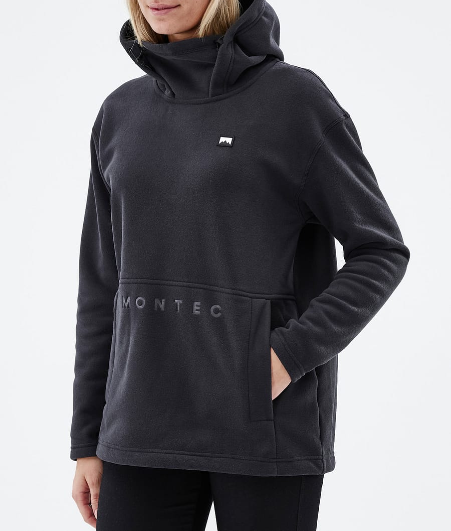 Delta W Fleece Hoodie Women Black