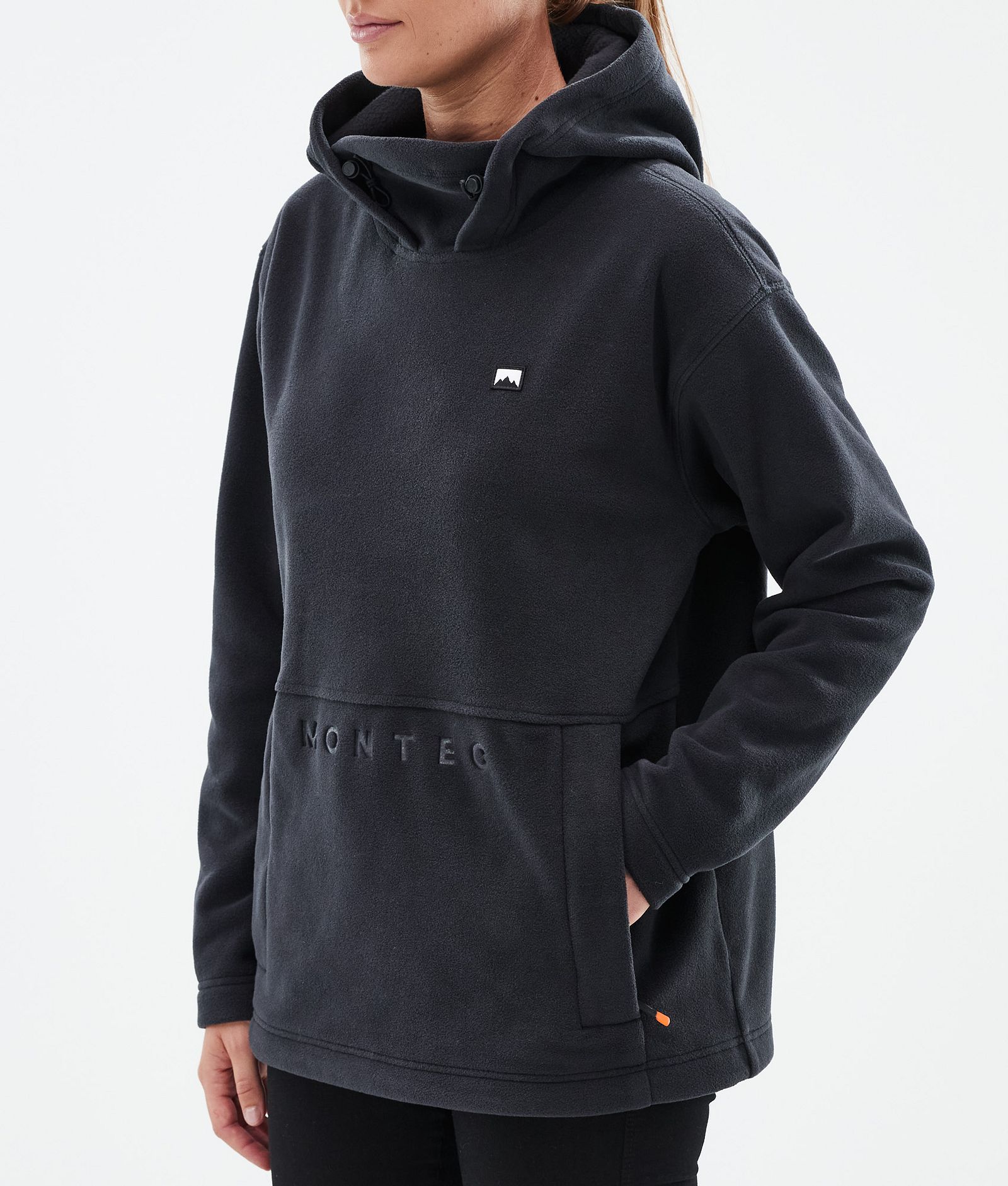 Delta W Fleece Hoodie Women Black, Image 7 of 7
