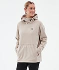 Delta W Fleece Hoodie Women Sand, Image 1 of 7