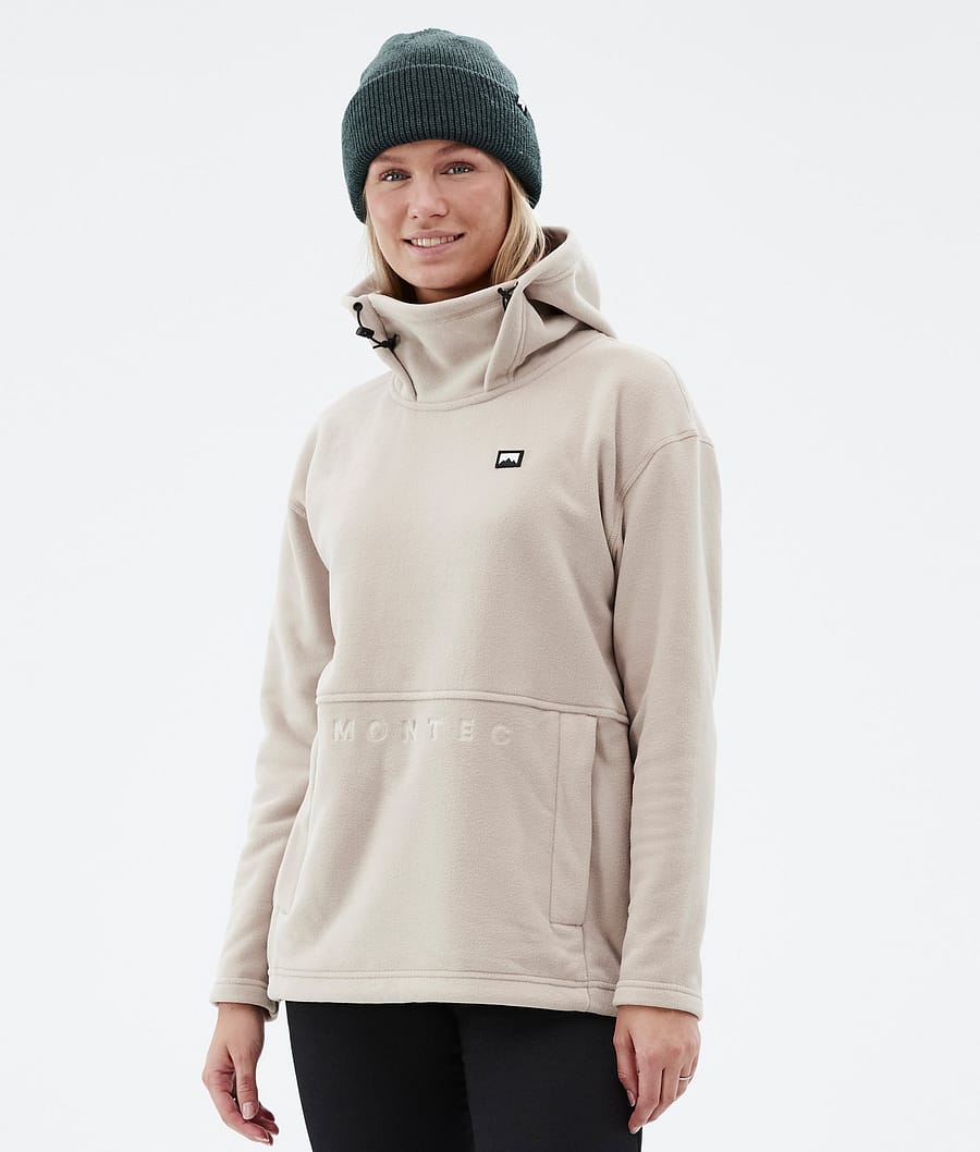 Delta W Fleece Hoodie Women Sand