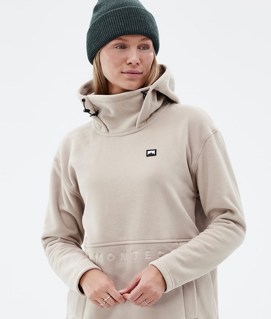Delta W Fleece Hoodie Women Sand
