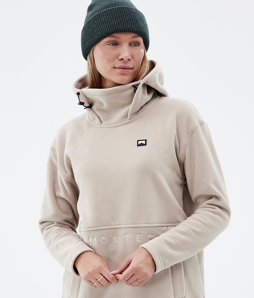 Delta W Fleece Hoodie Women Sand