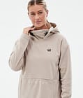Delta W Fleece Hoodie Women Sand, Image 2 of 7