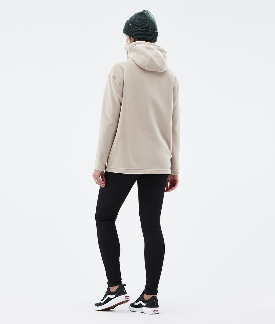 Delta W Fleece Hoodie Women Sand